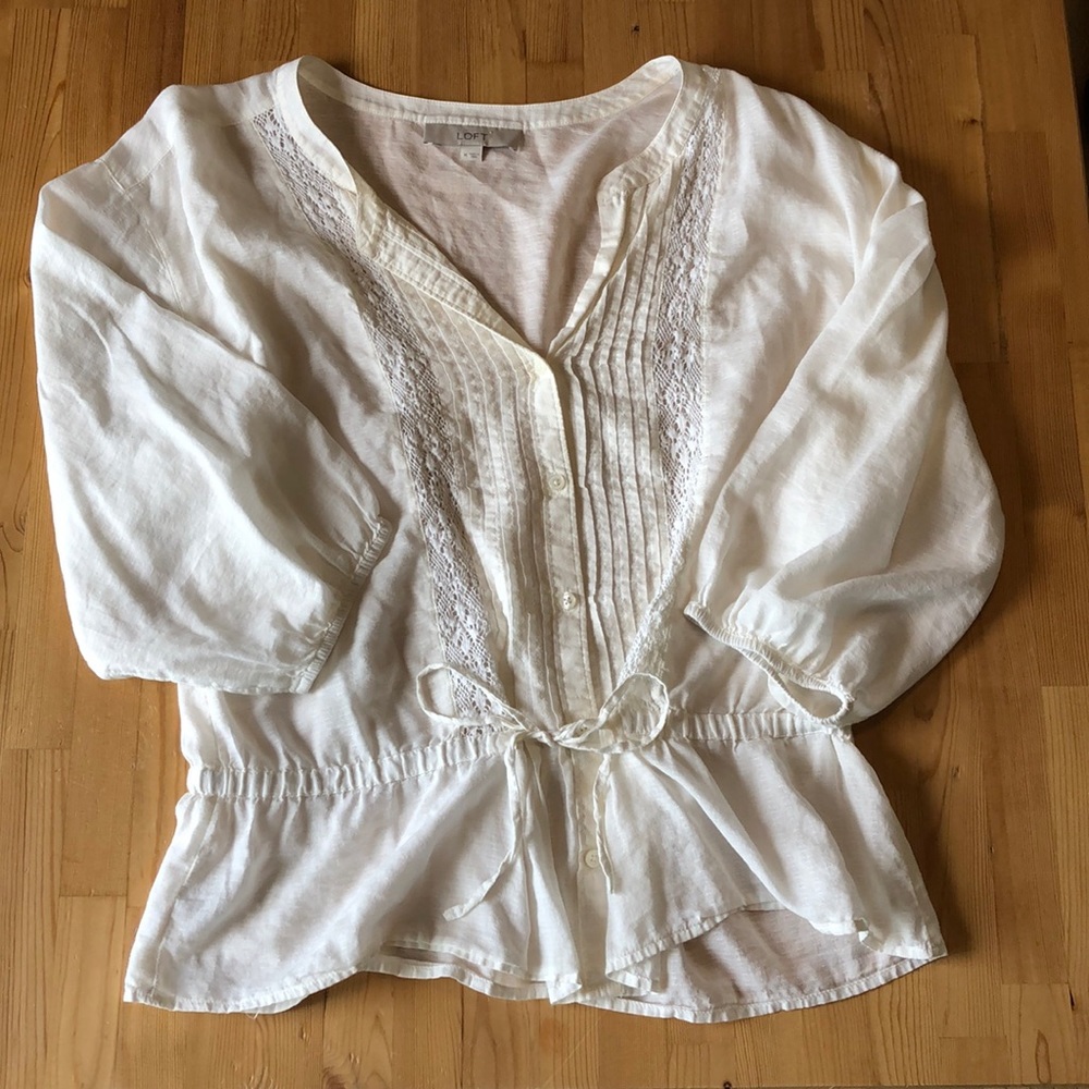 Rustic White lace top